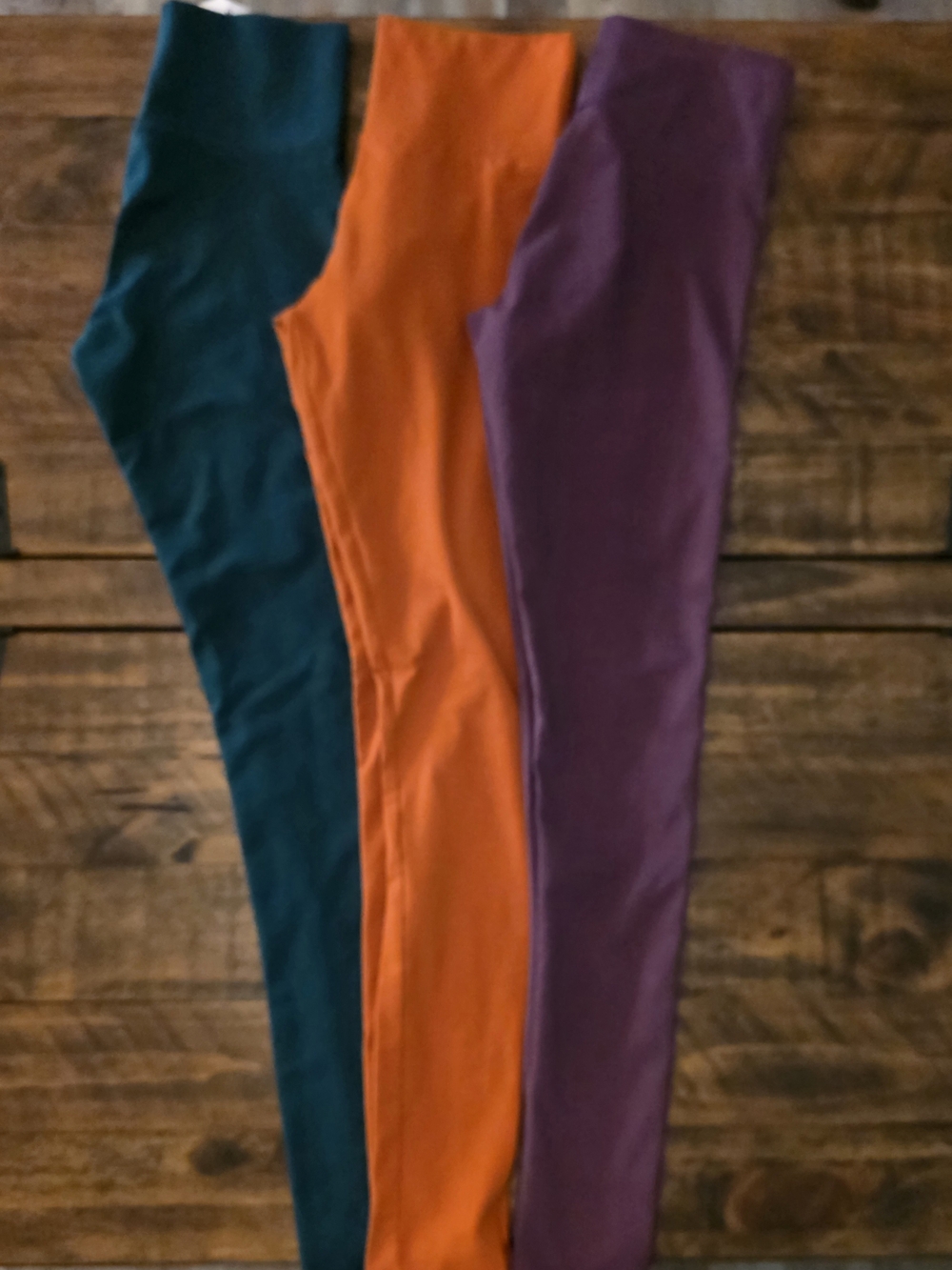 Forever 21 Jr/women's Leggings in Teal, Orange & Purple